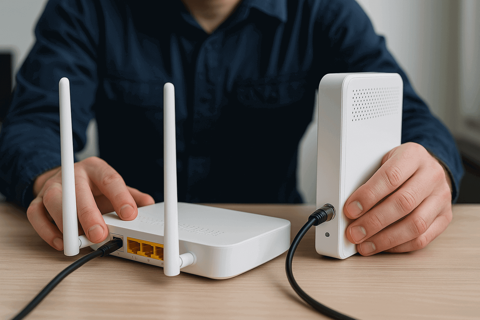 Choosing between a modem and a router for reliable home internet connection